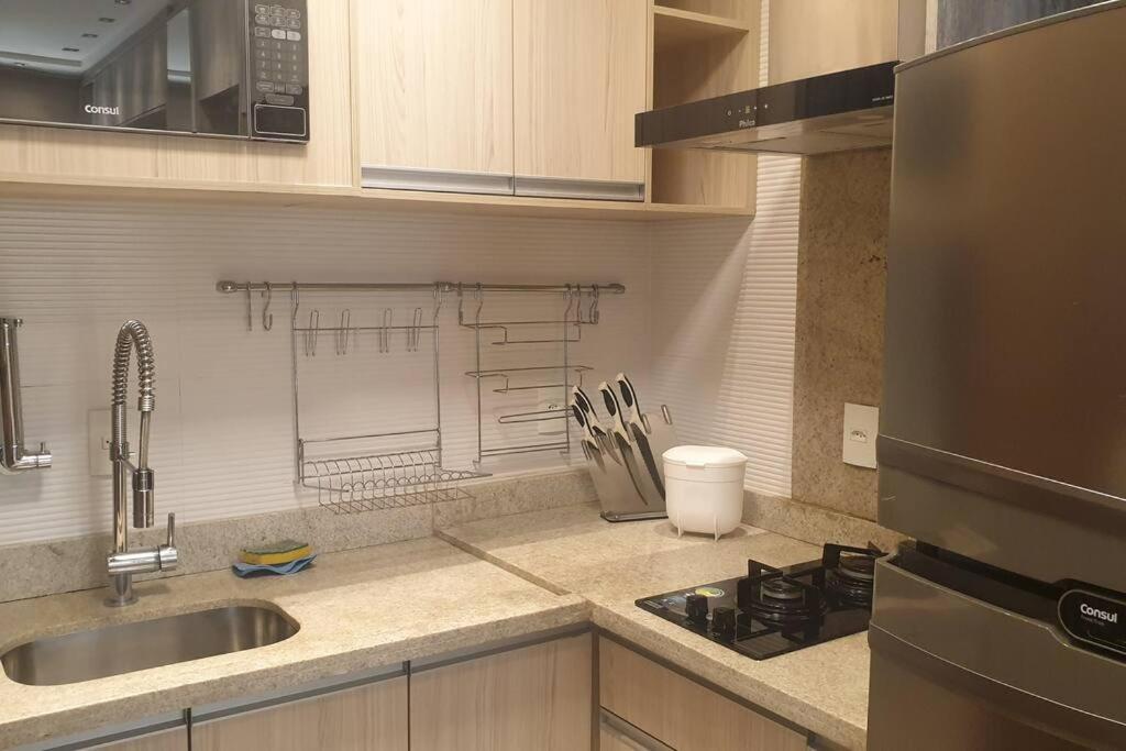 Apartamento Com Piscina Em Aguas Claras-Df Brasilia Bagian luar foto